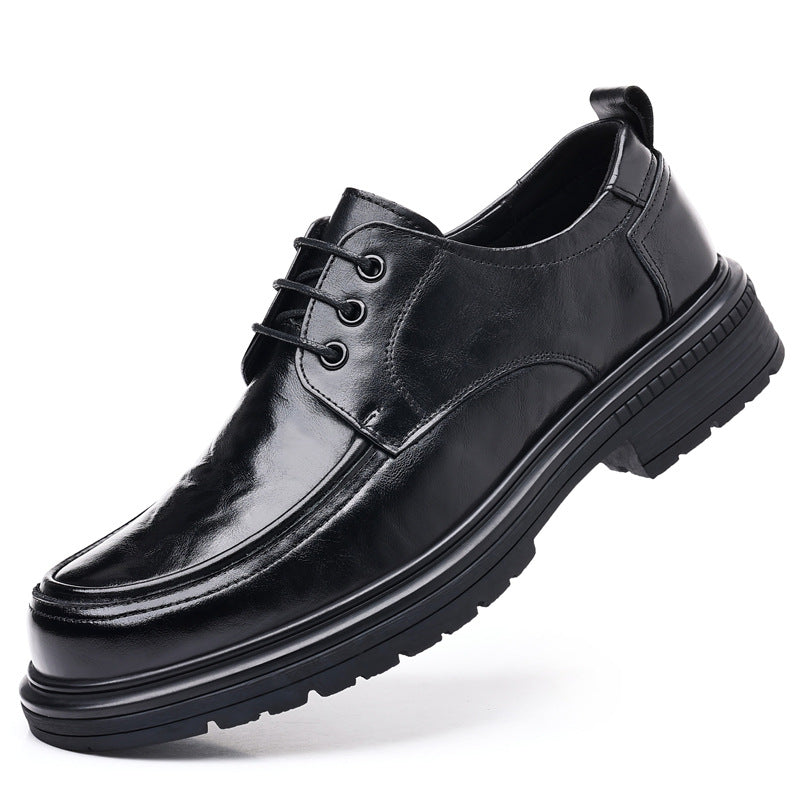 Men's First Layer Cowhide Formal Wear Pumps Men's Business Leather Shoes