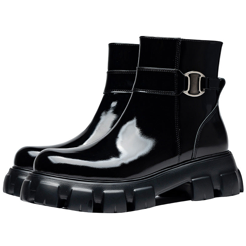 Men's Martin Gear Thick Bottom Increased British Boots
