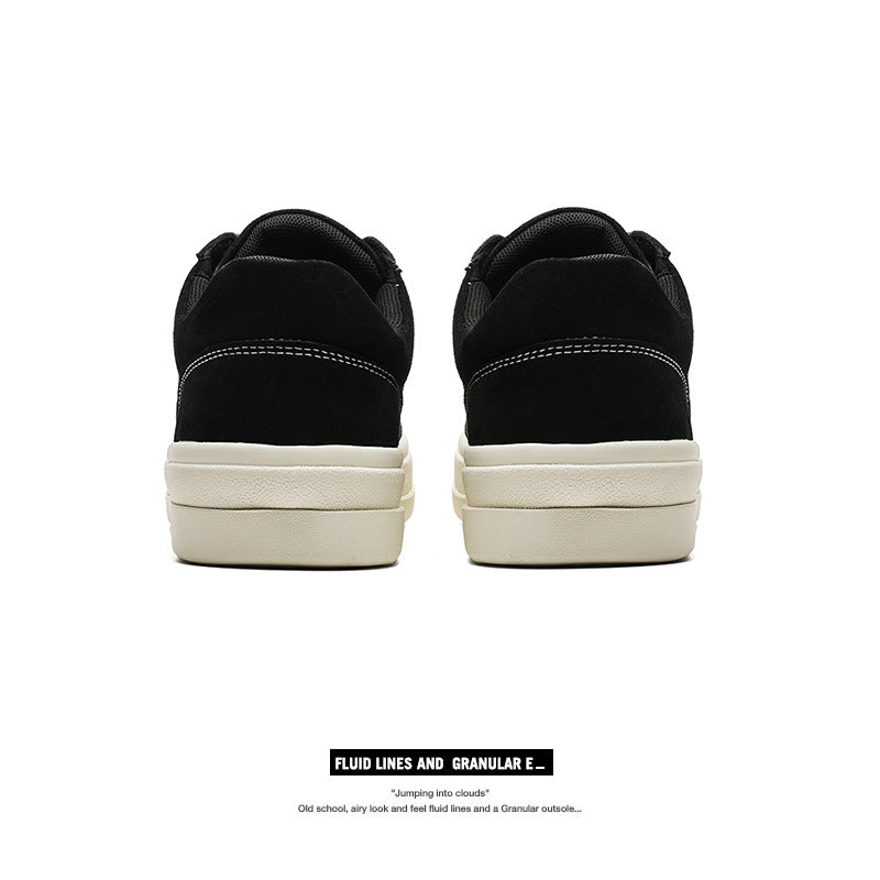Men's White Retro Versatile Sports Big Head Sneakers