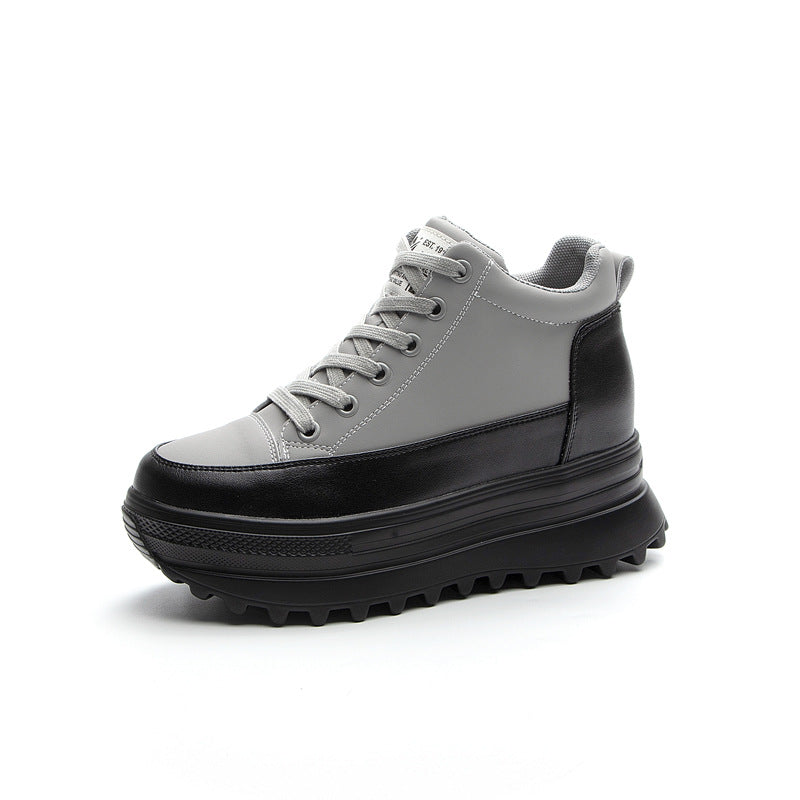 Women's Autumn Invisible Elevated Thick-soled Genuine Fashion Casual Shoes