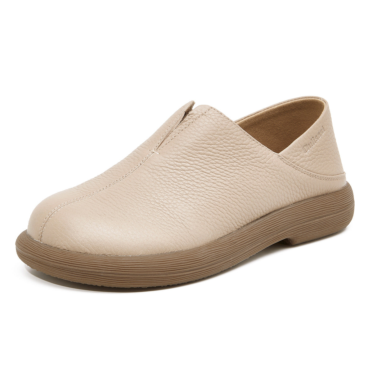 Women's British Style Retro Deep Mouth Slip-on Casual Shoes