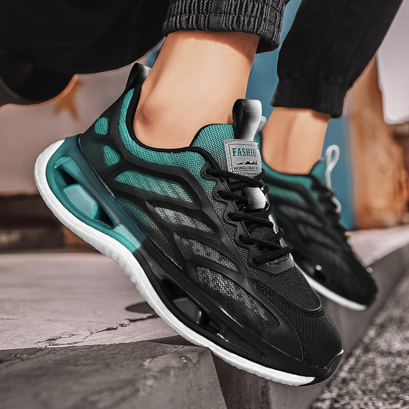 Men's Breathable Running Soft Bottom Increase Gradient Sneakers