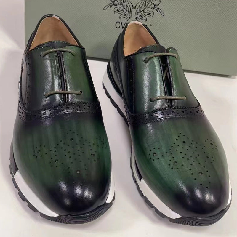 Men's Retro Fashion Genuine England Style Pumps Casual Shoes