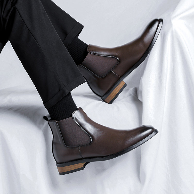 Height Increasing Male Martin Cotton Business Formal Wear Wedding Bridegroom Boots