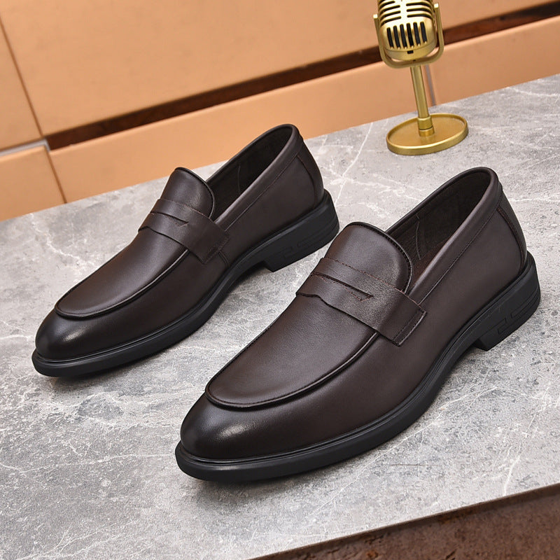 Men's Entry Lux Genuine Cattlehide Surface Soft Leather Shoes