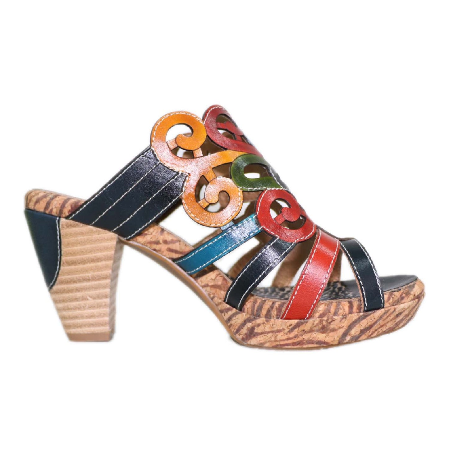 Women's Meng Die Ethnic Style High National Heels