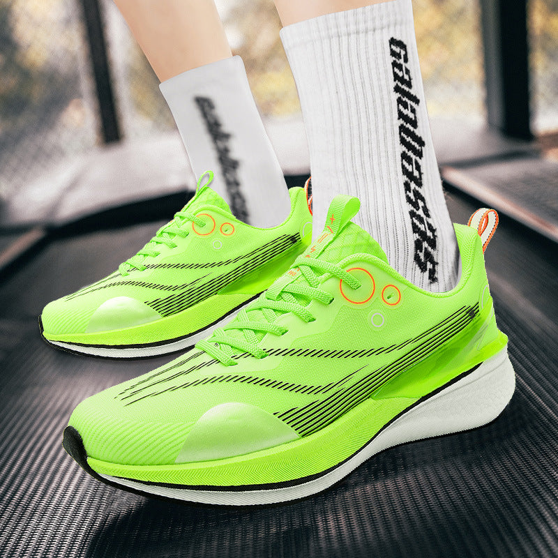 Men's Running Snake Limited Rotating Button Carbon Plate Summer Mesh Sneakers
