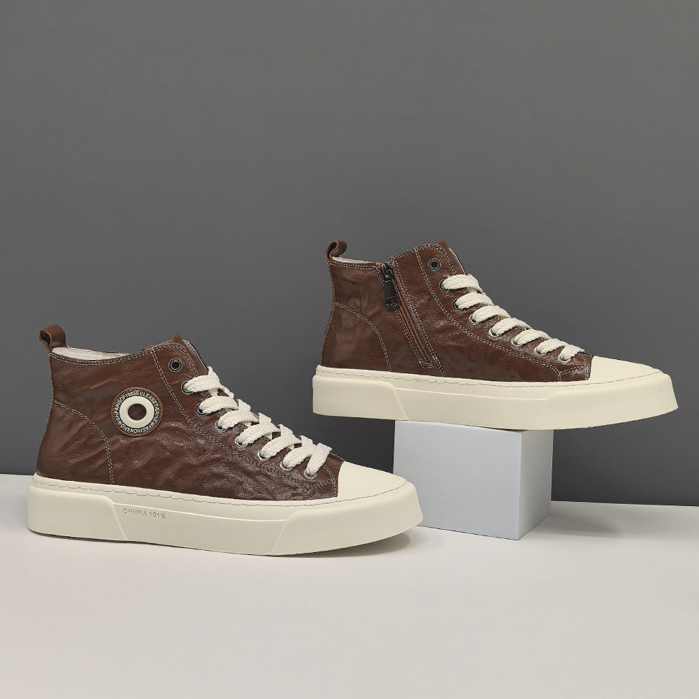 Men's Genuine Board Trendy Biscuit Shape Affordable Casual Shoes
