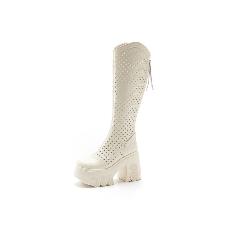 Knight Platform Skinny Thick High Drilled Height Sandals