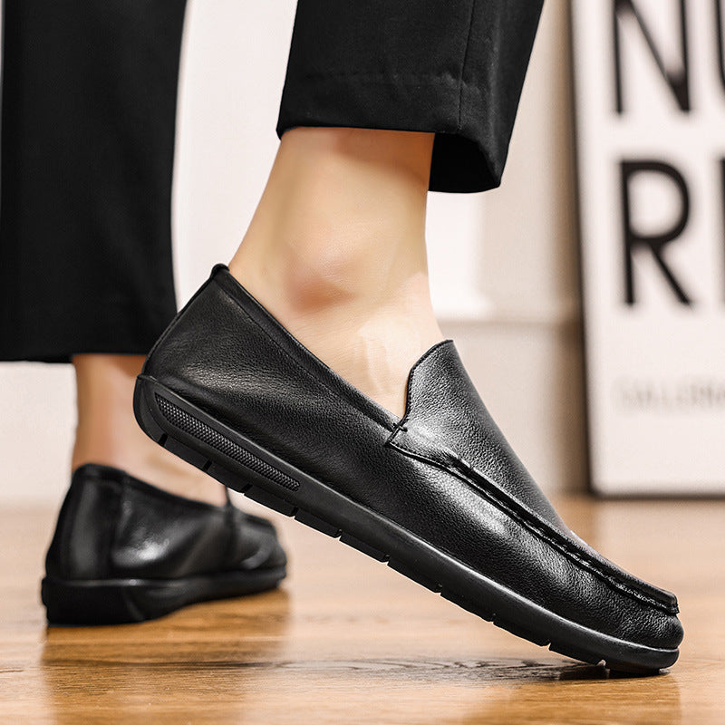 Men's Broken Size Autumn Deodorant Soft Cowhide Loafers