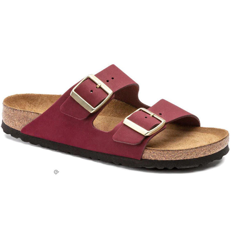 Quick Hair Two-word Genuine Cork Outdoor Sandals