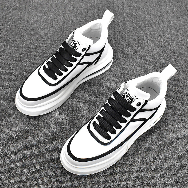 Men's Bottom Breathable Korean Trendy Board Low Top Casual Shoes