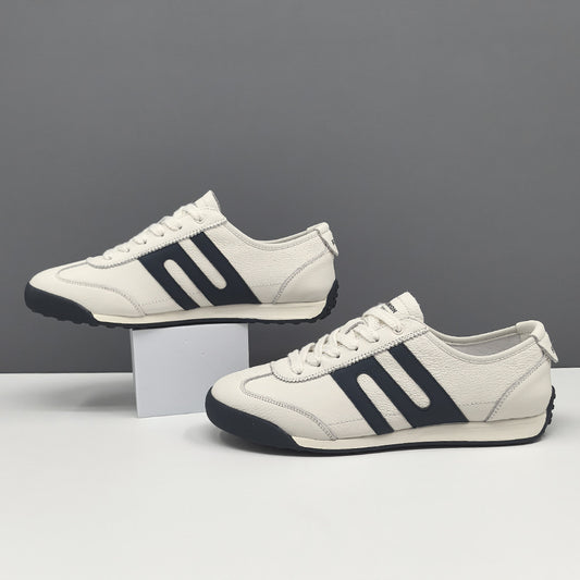 Men's Charming Trendy White German Training Sneakers