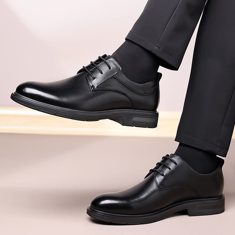Men's Autumn Cowhide Derby Business Formal Wear Sandals