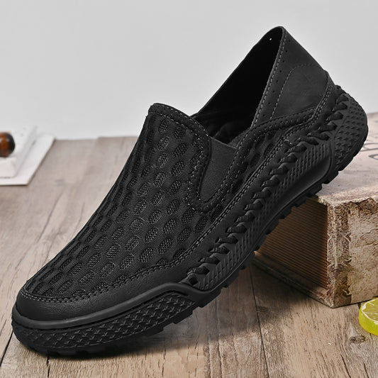 Men's Summer Breathable Mesh Surface Large Hollow Men's Shoes