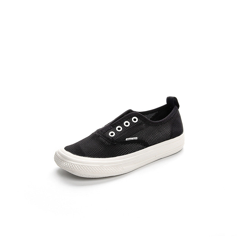 Women's Mesh Surface White Soft Bottom Breathable Casual Shoes