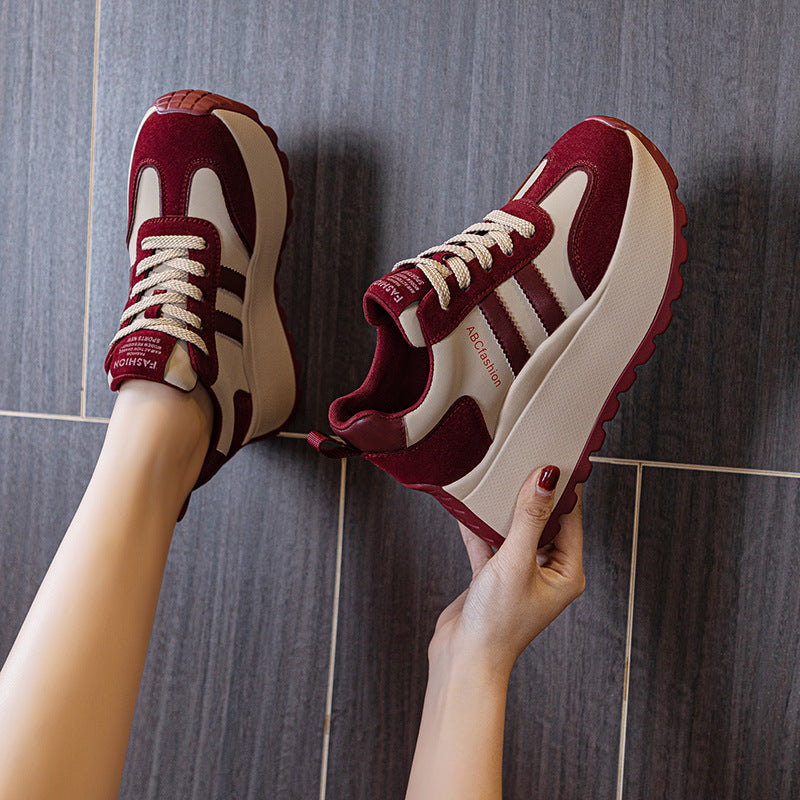 Women's Fashionable Thick Bottom Increased Fashion Letters Women's Casual Shoes
