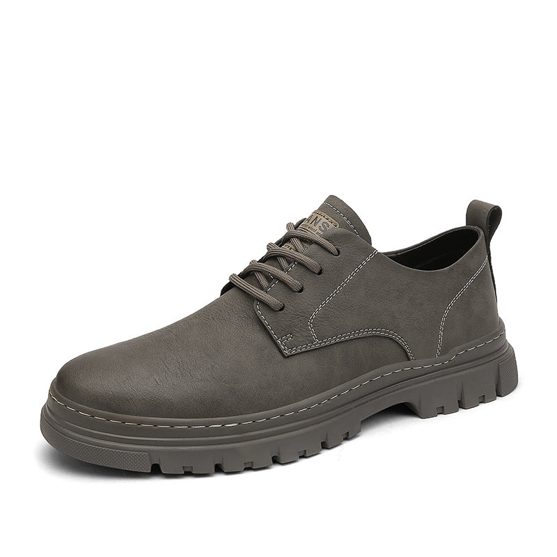 Men's British Style Tide Versatile Retro Men's Casual Leather Shoes