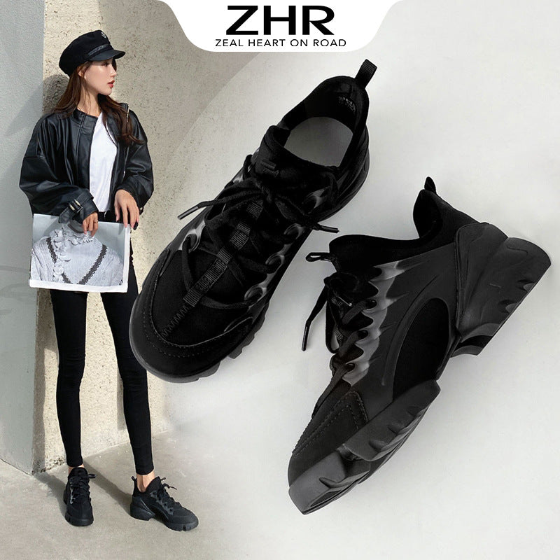 Slouchy Women's Running Platform Fashion Clunky Women's Sports Shoes