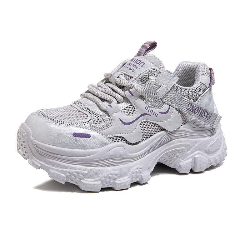 Women's Dad Lightweight Heightened Easy Wear Summer Breathable Women's Sports Shoes
