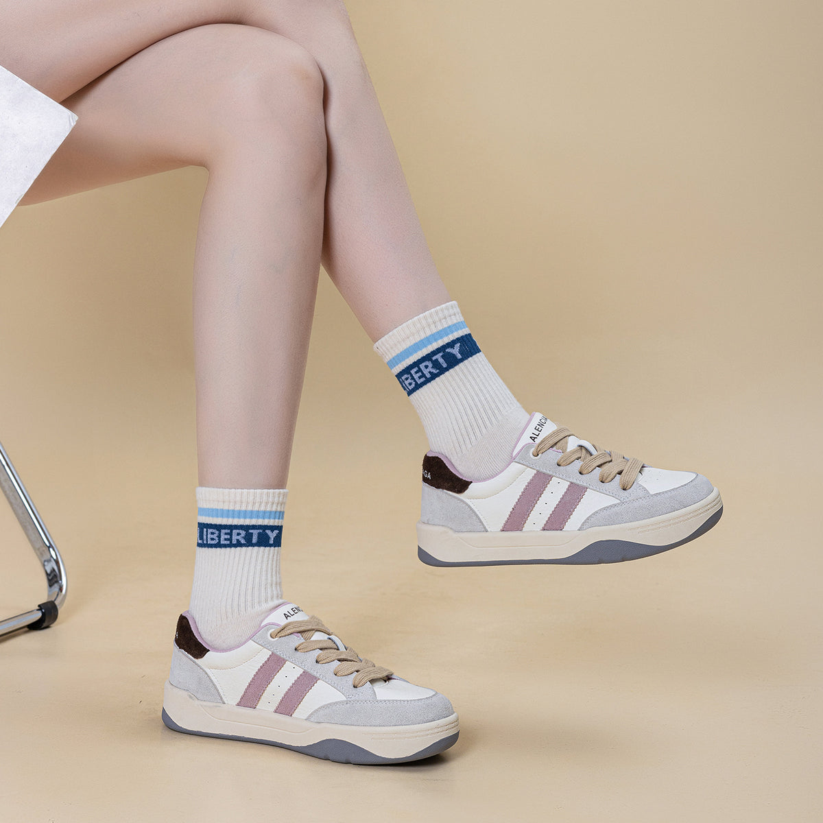 Women's Genuine Platform White Spring Fashion Leisure Sports Jogging Soft Bottom Women's Casual Shoes