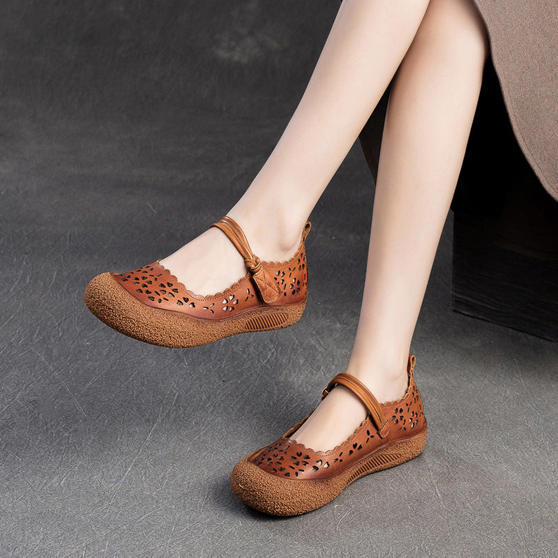 Women's Retro Style Comfortable Hollow Hole Breathable Sandals