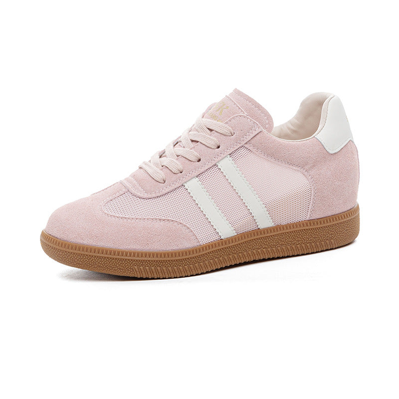 Women's Height Increasing Insole Genuine German Training Color Matching Wedge Casual Shoes