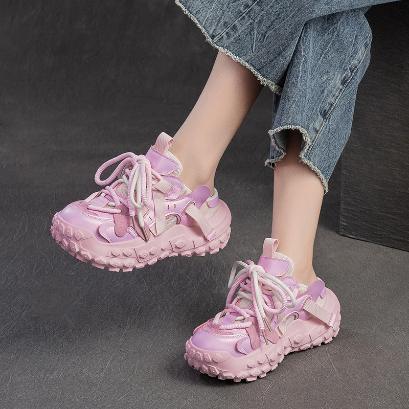 Women's Summer Thick Bottom Half Dad Outdoor Slippers