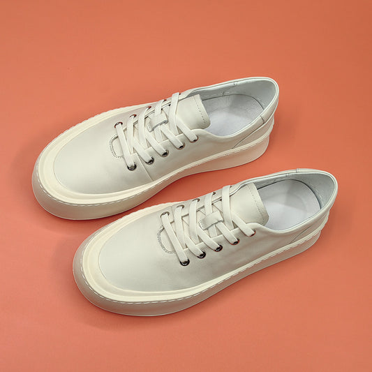 Men's Affordable Luxury Top Layer Cowhide Trendy Sneakers