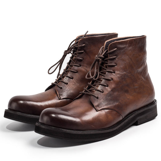 Men's First Layer Cowhide American Vintage Martin Boots