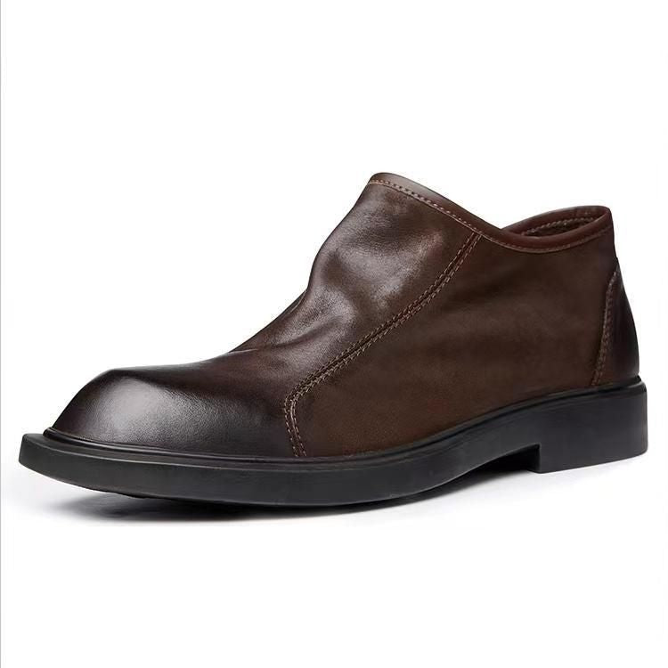 Men's Autumn Soft Sole Winter Fleece British Style Casual Shoes