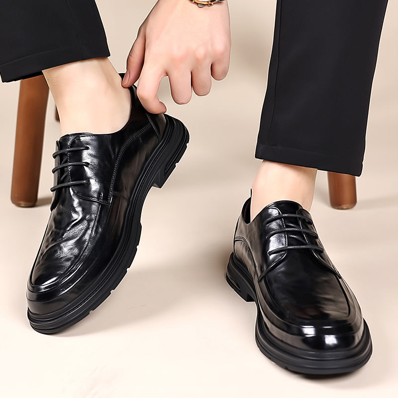 Men's Fashionable First Layer Cowhide Business Genuine Sandals