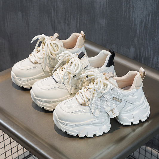 Women's Platform Dad Breathable Mesh Korean Sports Sneakers