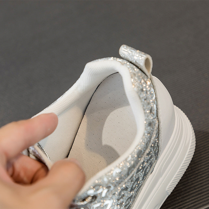 Women's Genuine Platform Height Increasing Insole Sports Sneakers