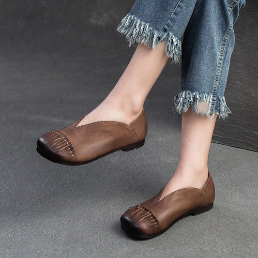 Women's Retro Minority Wind Soft Bottom Mom Casual Shoes