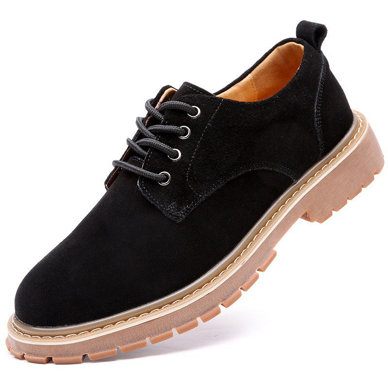 Men's Versatile Korean Trendy British Beef Tendon Big Head Men's Shoes
