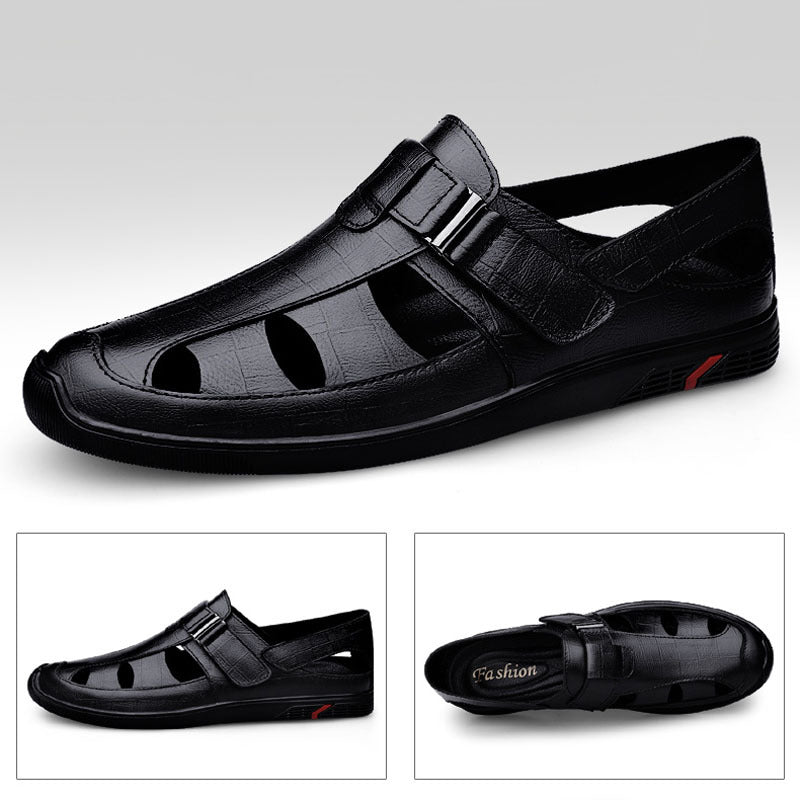 Men's Hollow Toe Box Soft Bottom Beach Sandals