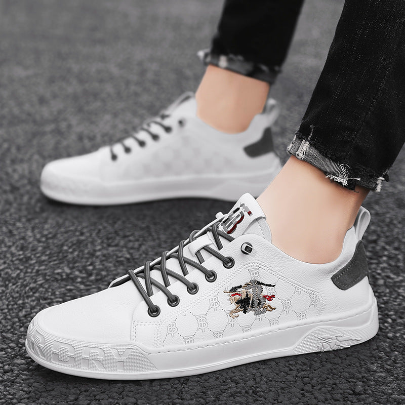 Men's Slip-on White Summer Trendy Breathable Personality Casual Shoes
