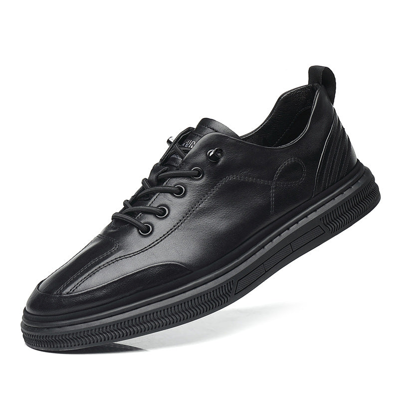 Men's First Layer Cowhide Slip-on Genuine Sports Sneakers