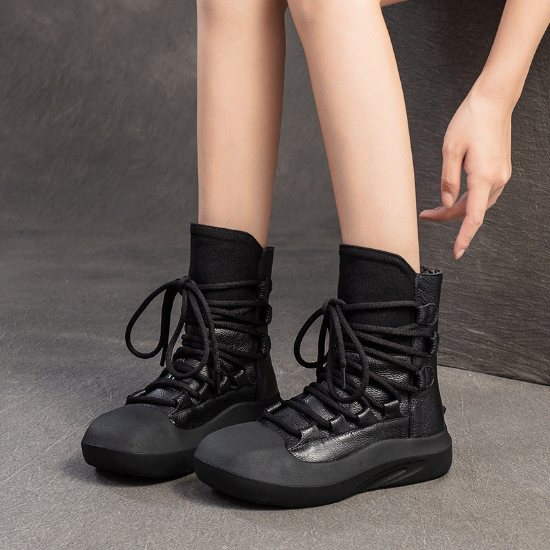 Women's & Men's Winter Retro Platform British Martin Design Boots