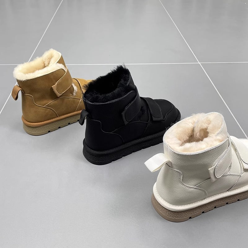 Wool Extra Thick Female Winter Velcro Boots