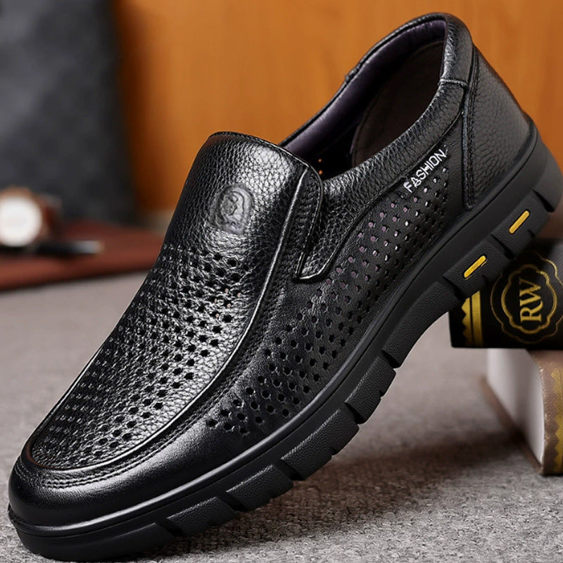 Men's Fashion Classic Soft Bottom Dad Leather Shoes