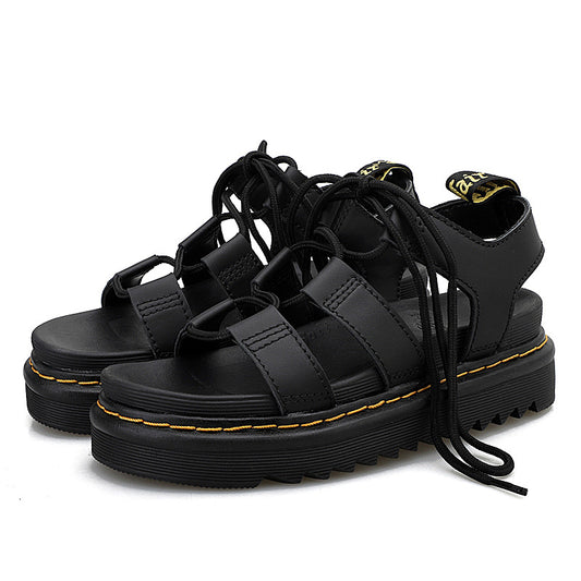 Women's Roman Strap Open Toe Beach Thick-soled Sandals