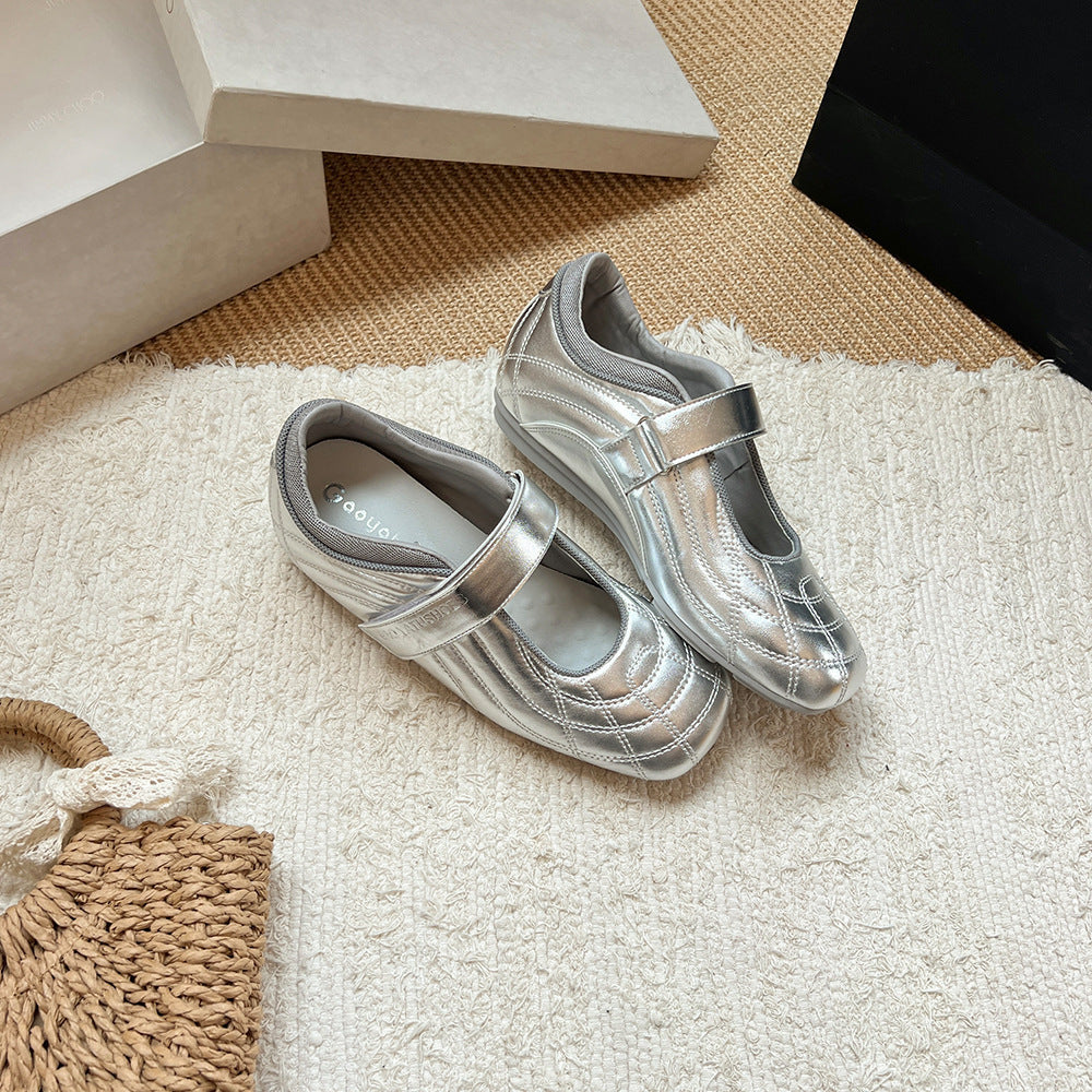 Women's Ballet Flat Mary Jane Sier Single-layer Casual Shoes