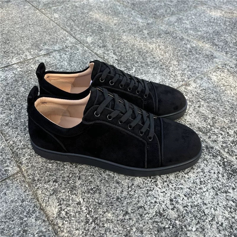 Women's & Men's Red Sole Head Nail Couple Rhinestone Trend Men's Casual Shoes