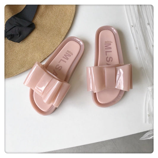 Women's Mei Sha Outdoor Bow Beach Flat Sandals
