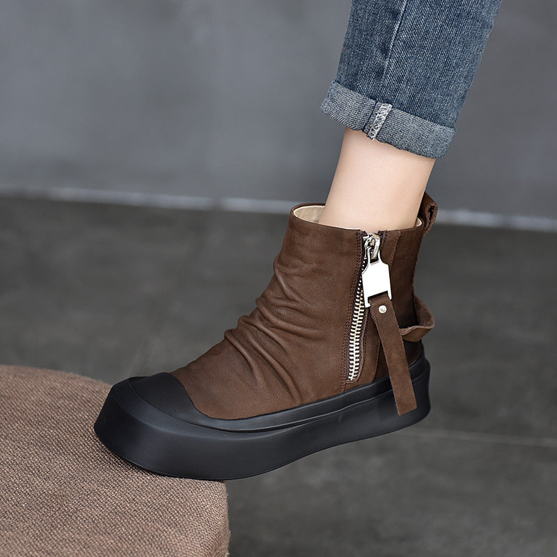 Activity Price Booties Handmade Single Pleated Boots