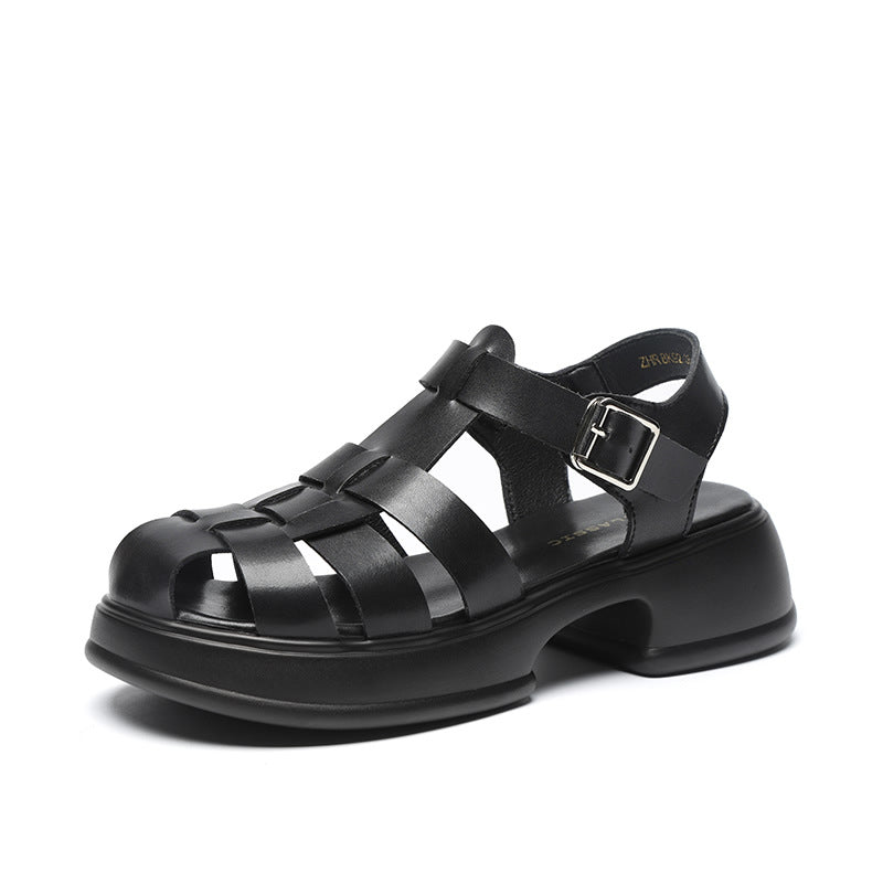Summer Pitcher Plant Fashionable Woven Roman Sandals