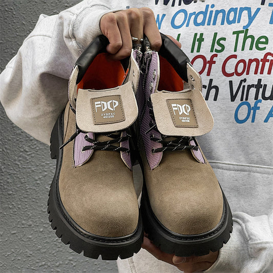 Women's & Men's Hiking Couple Martin Trendy Outdoor Desert Boots