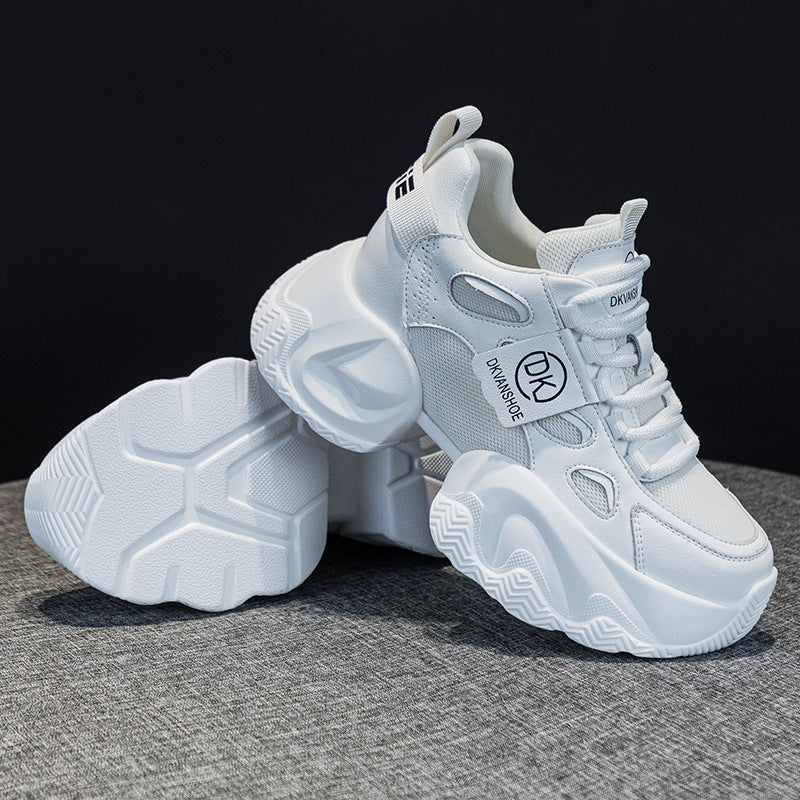 Mesh Height Increasing Insole Dad Female Women's Casual Shoes